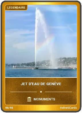 Carte Jet d'eau de Genève — HelvetiCards